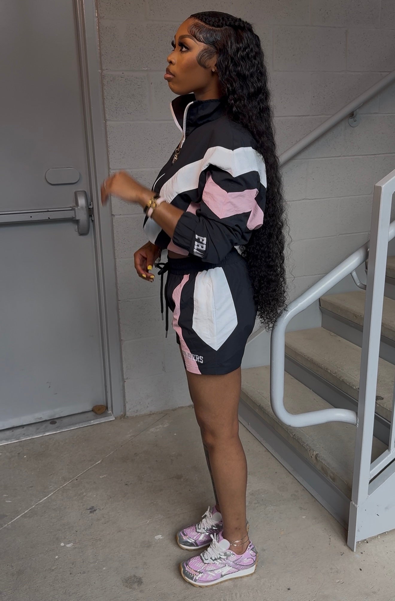 CROPPED WINDBREAKER SET