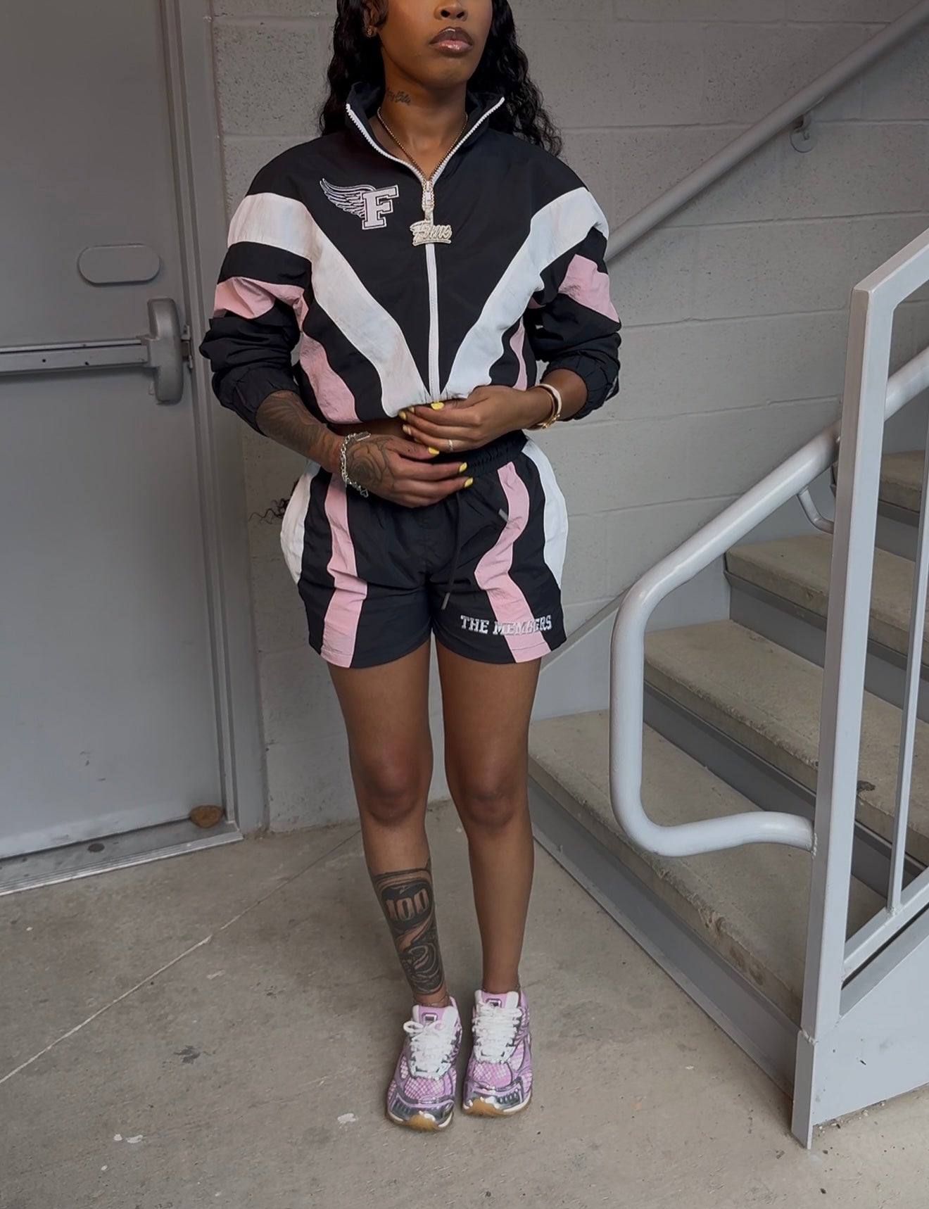 CROPPED WINDBREAKER SET